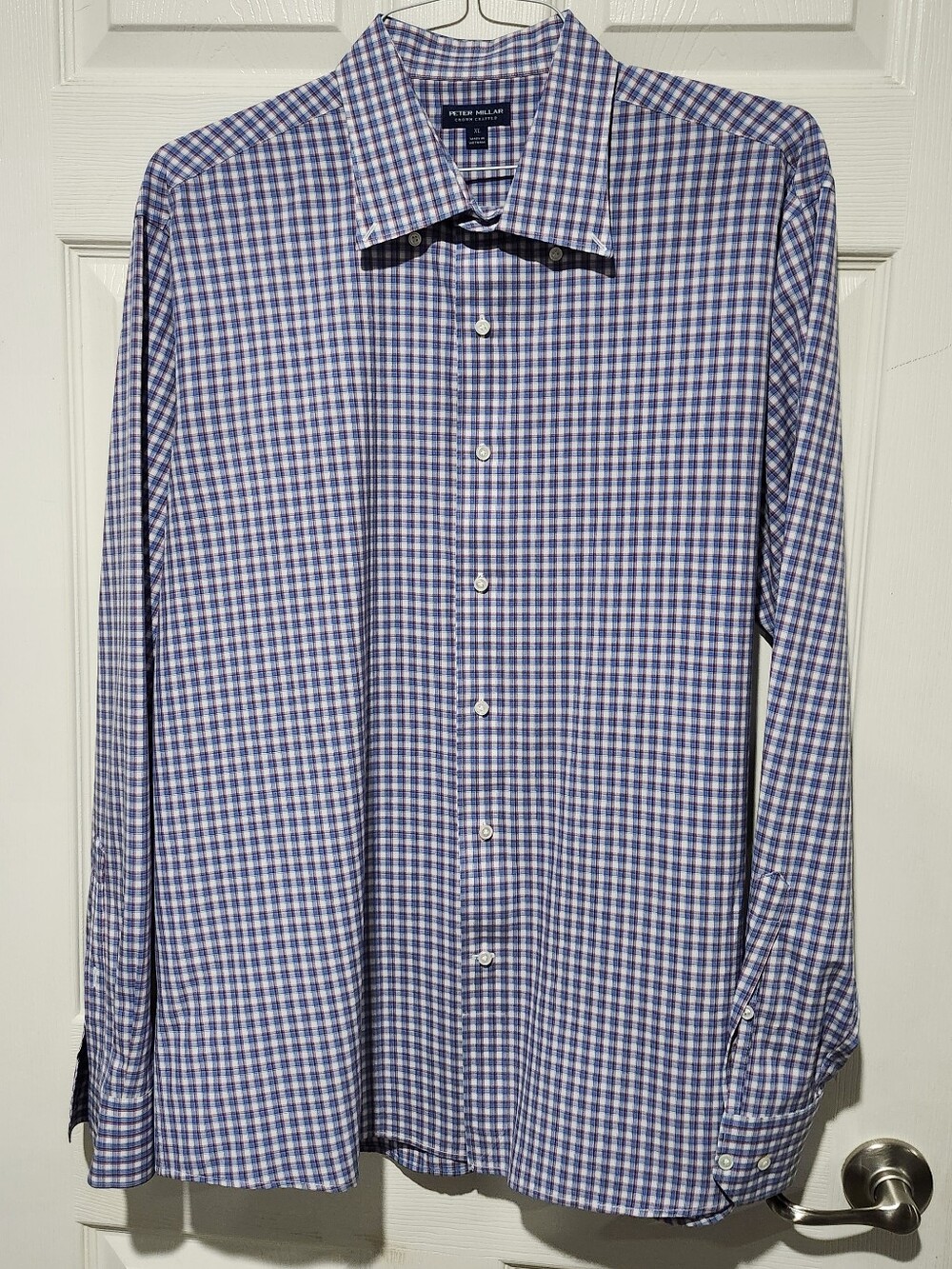 Peter Millar Men's Long Sleeve Button Down Dress Shirt Size XL